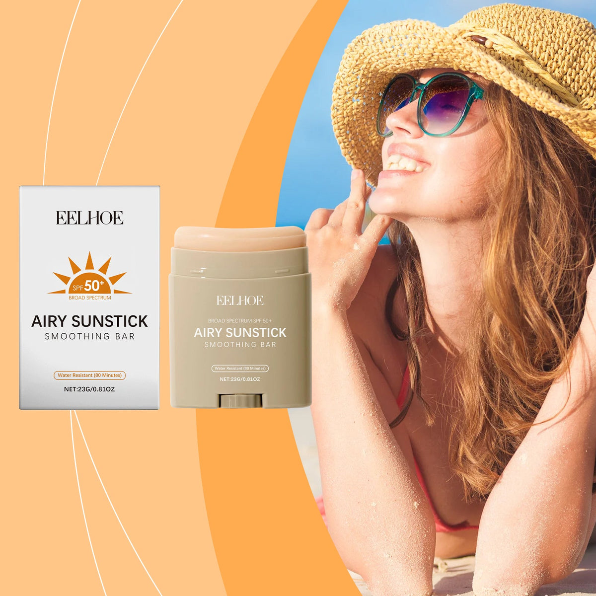 SPF 50+ Sunstick with Zero White Cast or Grease
