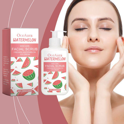 OceAura Watermelon Scrub - Gentle Daily Face Exfoliator