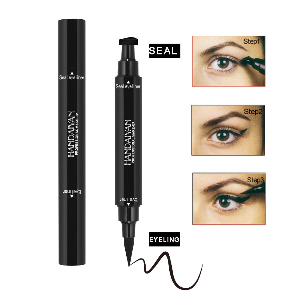 Double-Ended Winged Eyeliner Stamp for Easy Cat-Eyes