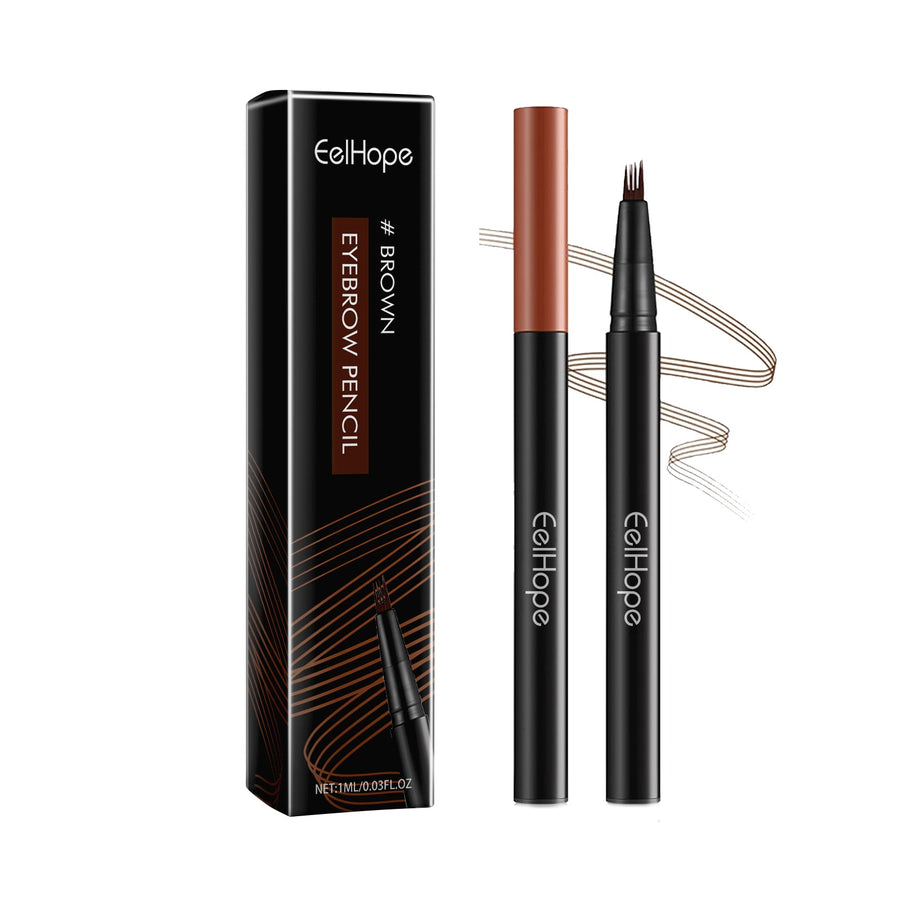 Four-Prong Eyebrow Pencil for Natural Brow Definition