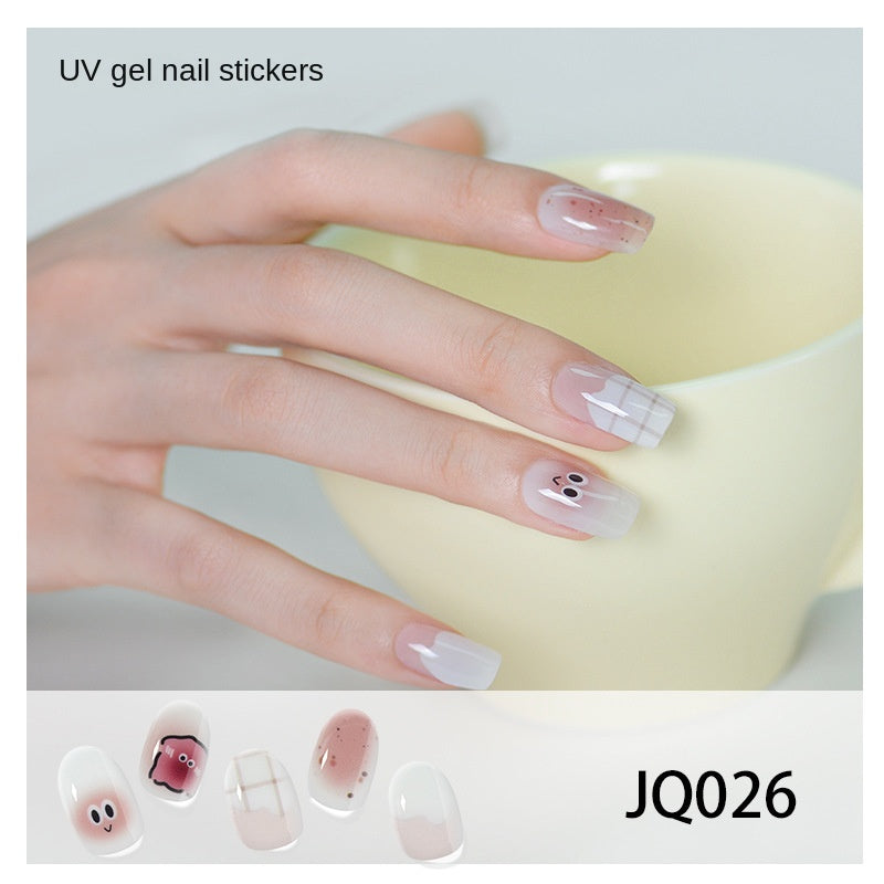 Semi-Cured UV Gel Nail Stickers — Salon Art in Seconds