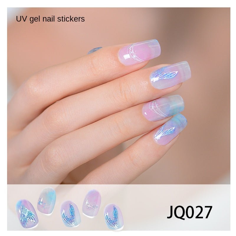 Semi-Cured UV Gel Nail Stickers — Salon Art in Seconds