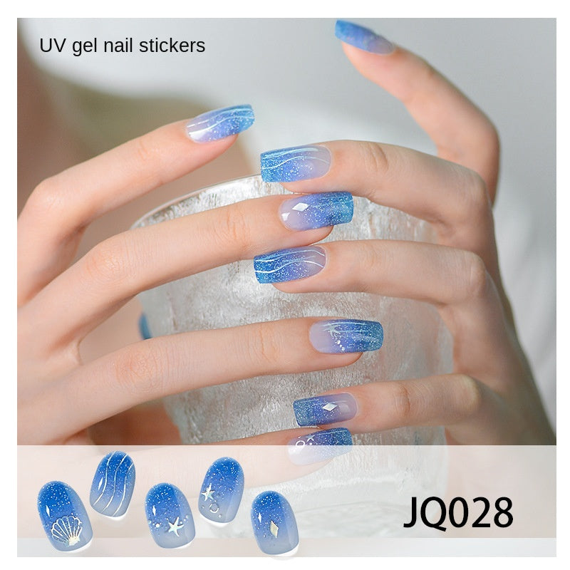 Semi-Cured UV Gel Nail Stickers — Salon Art in Seconds