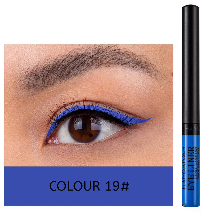 12-Color Matte Liquid Eyeliner Set for Bold Eye Looks