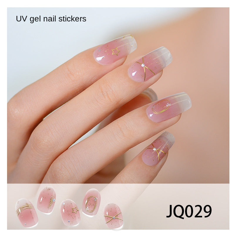 Semi-Cured UV Gel Nail Stickers — Salon Art in Seconds