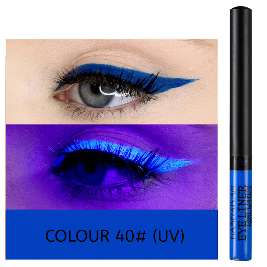 12-Color Matte Liquid Eyeliner Set for Bold Eye Looks