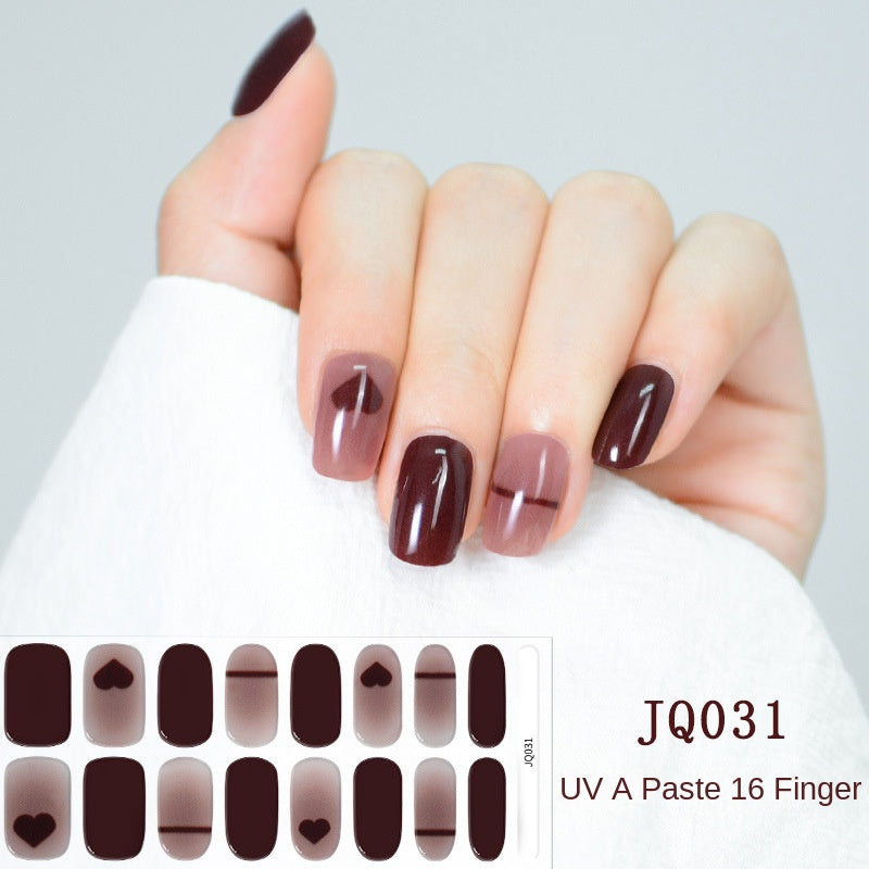 Semi-Cured UV Gel Nail Stickers — Salon Art in Seconds