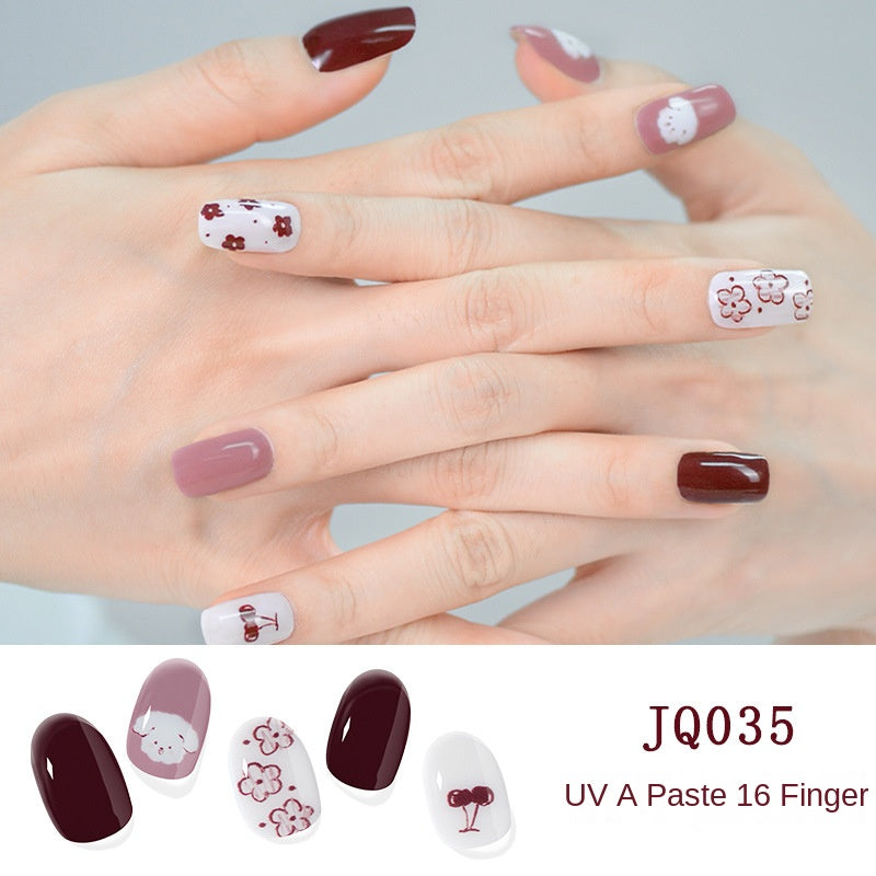Semi-Cured UV Gel Nail Stickers — Salon Art in Seconds