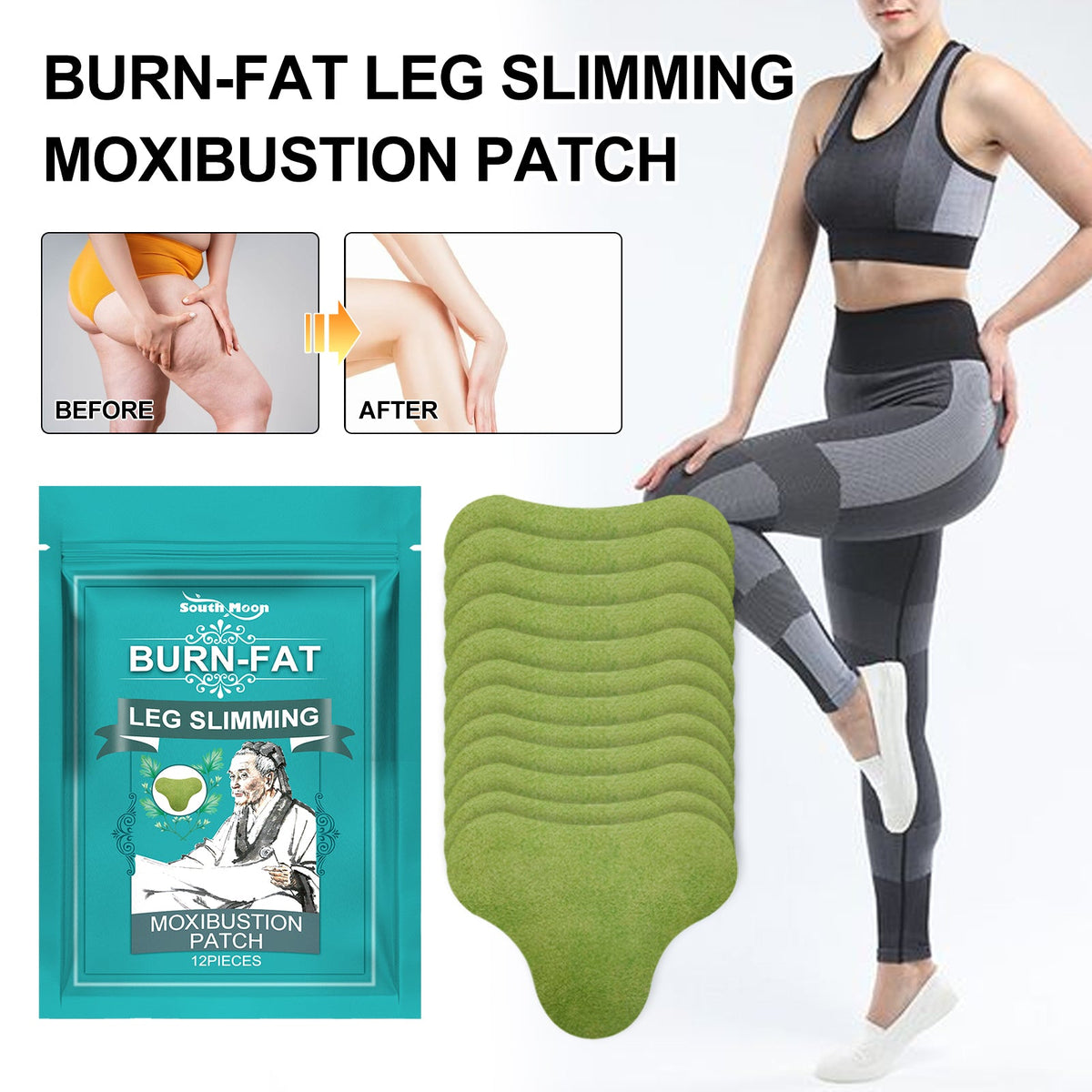 Leg Slimming Moxibustion Patch for Skin Tightening & Sculpting
