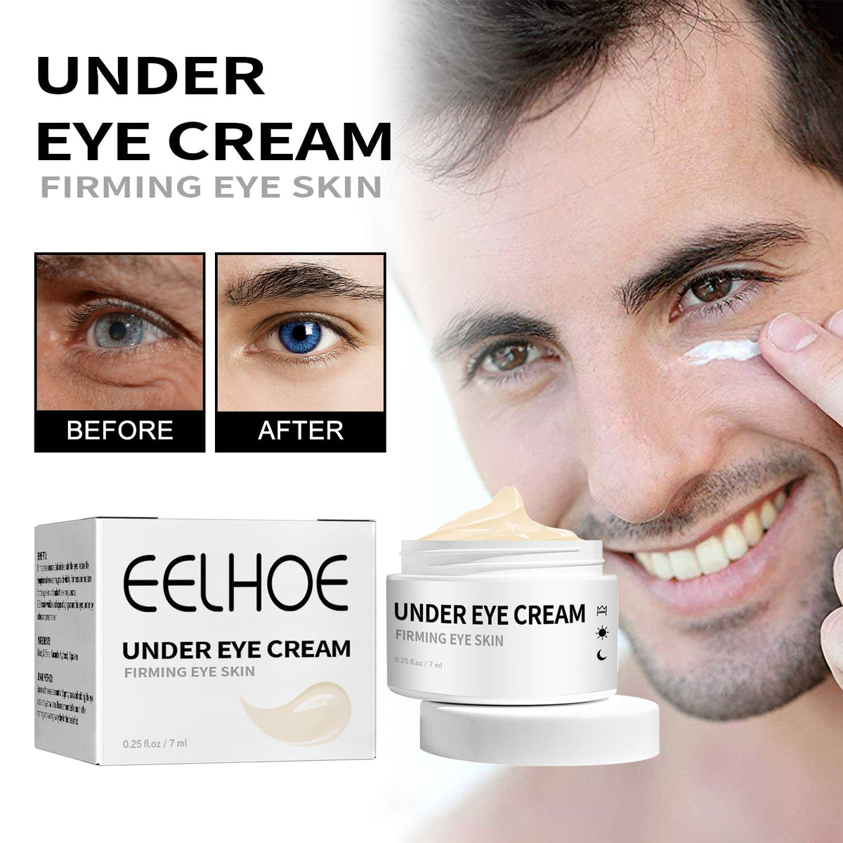 Men's Eye Cream for Dark Circles and Puffy Bags