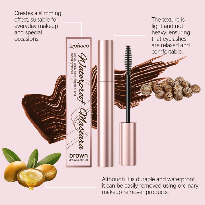 Brown Curl Mascara for Waterproof Natural Lash Definition