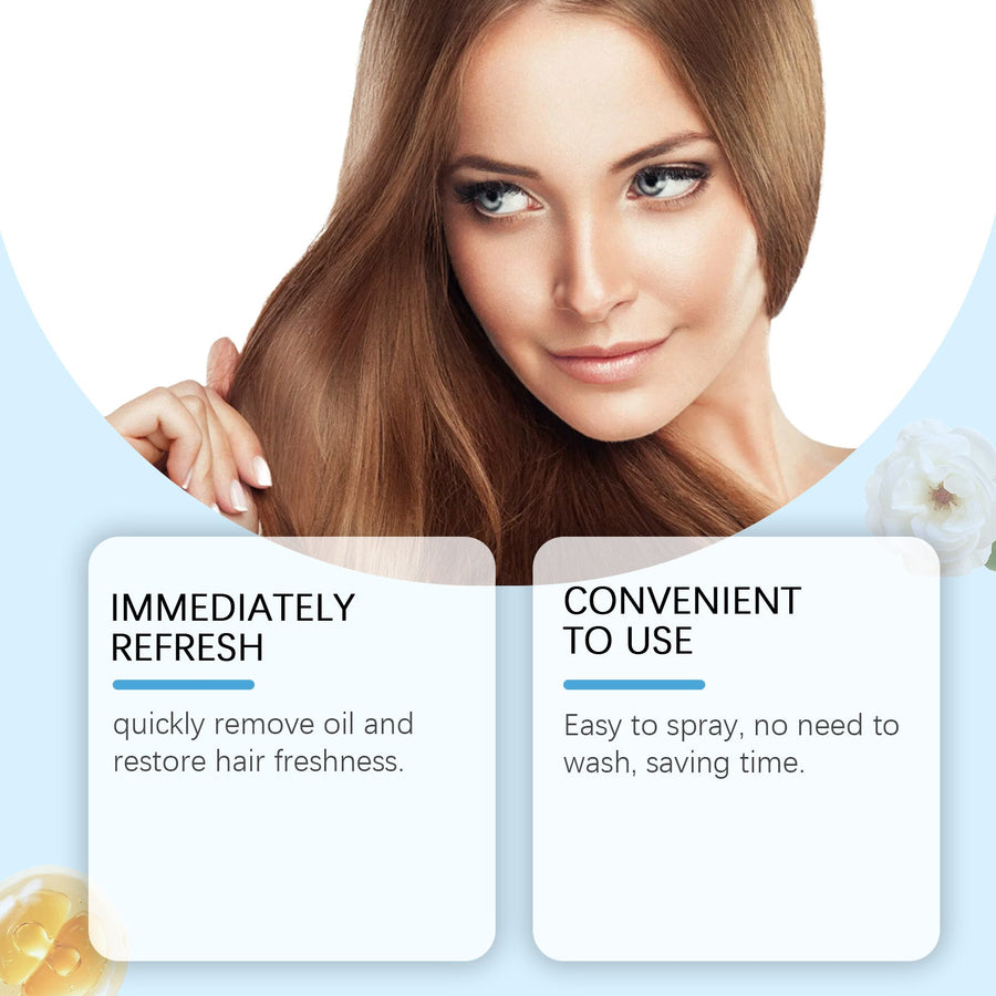 Dry Shampoo Powder Spray for Instant Hair Refresh