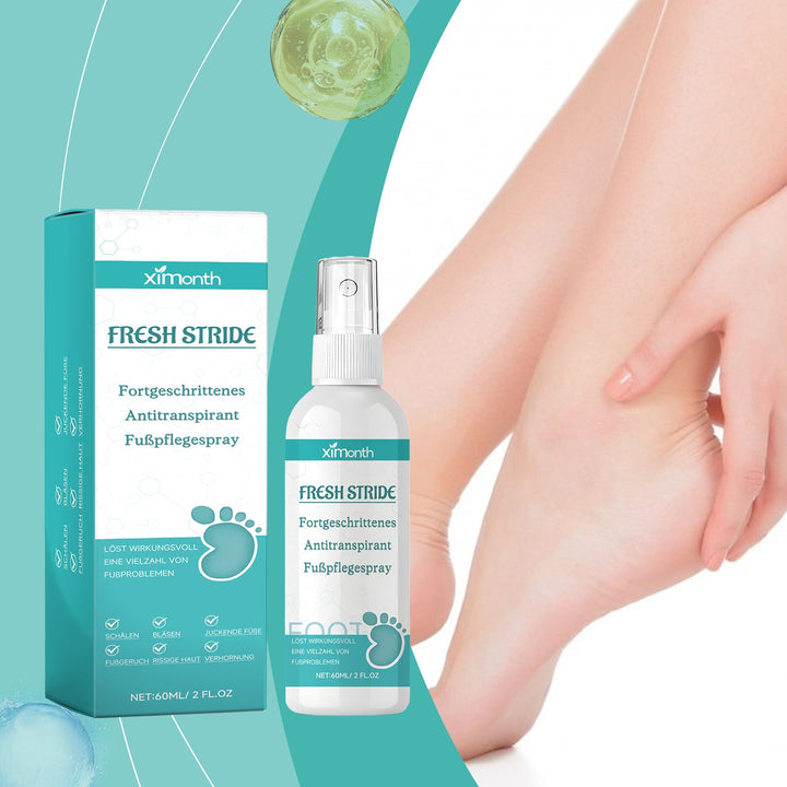 Foot Antiperspirant Spray - Fast Odor Elimination Formula