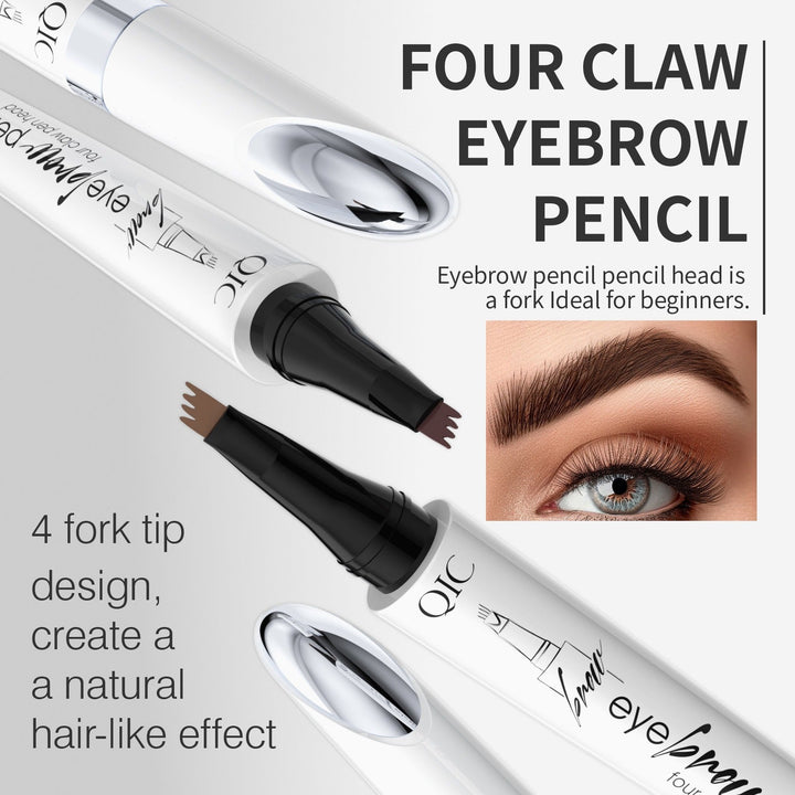 Forked Eyebrow Pencil for Natural Hair-Like Strokes