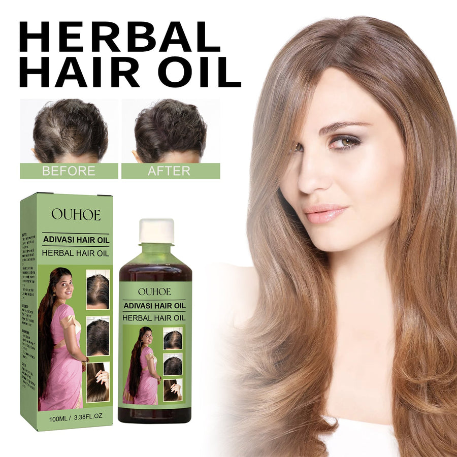 Herbal Hair Oil for Fuller-Looking, Softer Hair Care