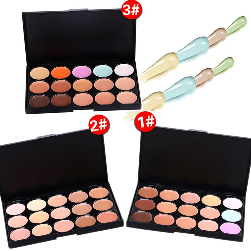 15-Shade Cream Concealer Palette for Custom Coverage