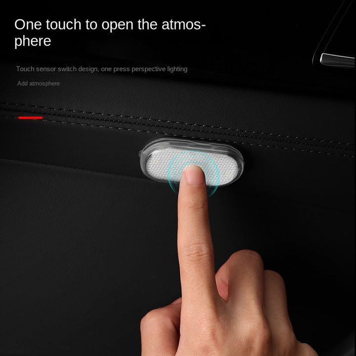 Touch Sensor Car LED Reading Lamp — 7 Color Modes, USB
