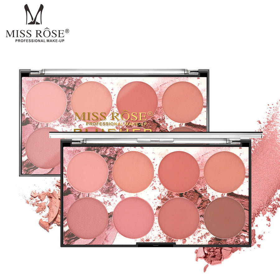 Matte Blush Palette: 8 Natural Shades For Any Look