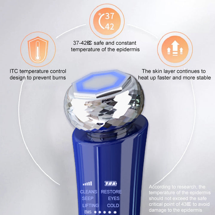 Microcurrent Facial Massager — Visible Lift & Wrinkle