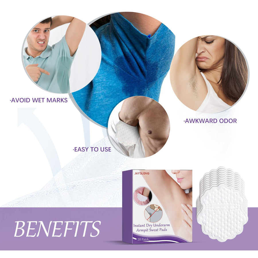 Underarm Sweat Pads for Dry, Mark-Free Clothing All Day