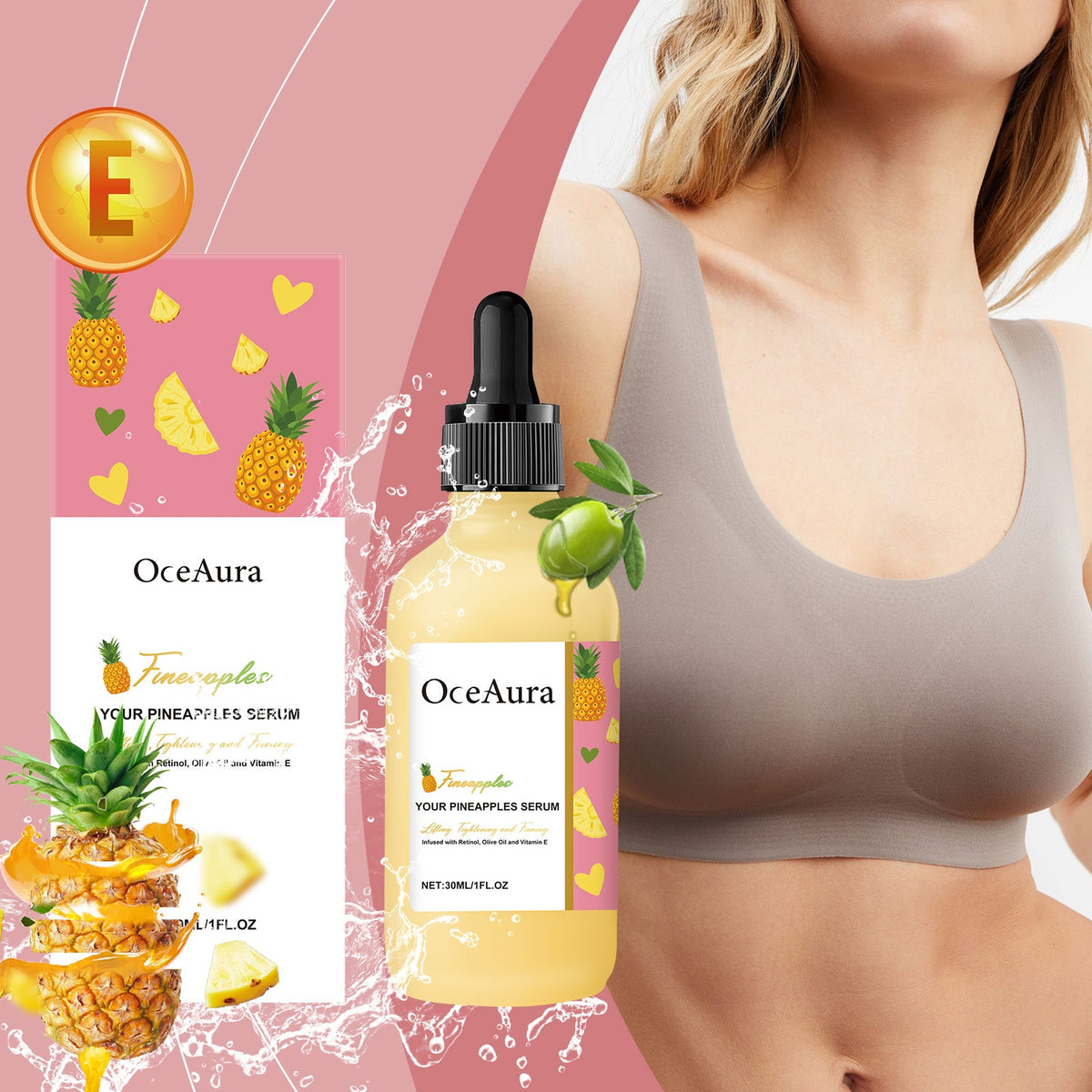 Breast Firming Essence Oil with Retinol & Vitamin E