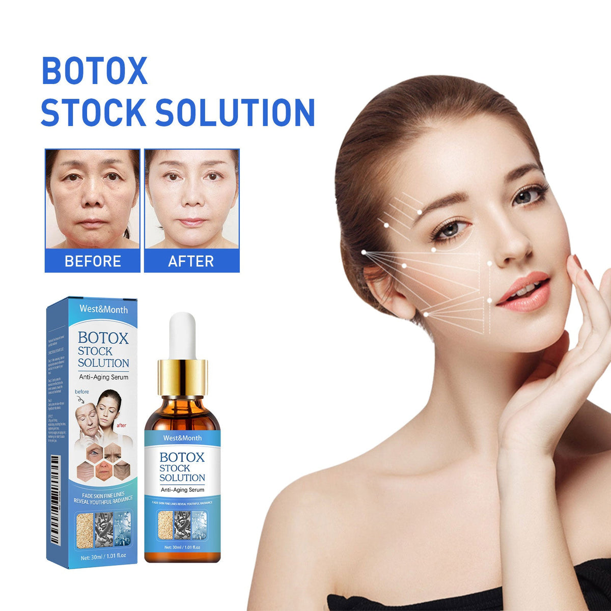 Collagen Face Essence Serum for Visible Fine Line Repair