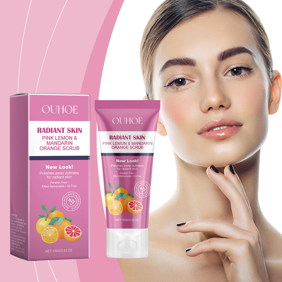 Brightening Face Scrub With Citrus Extracts For Dull Skin