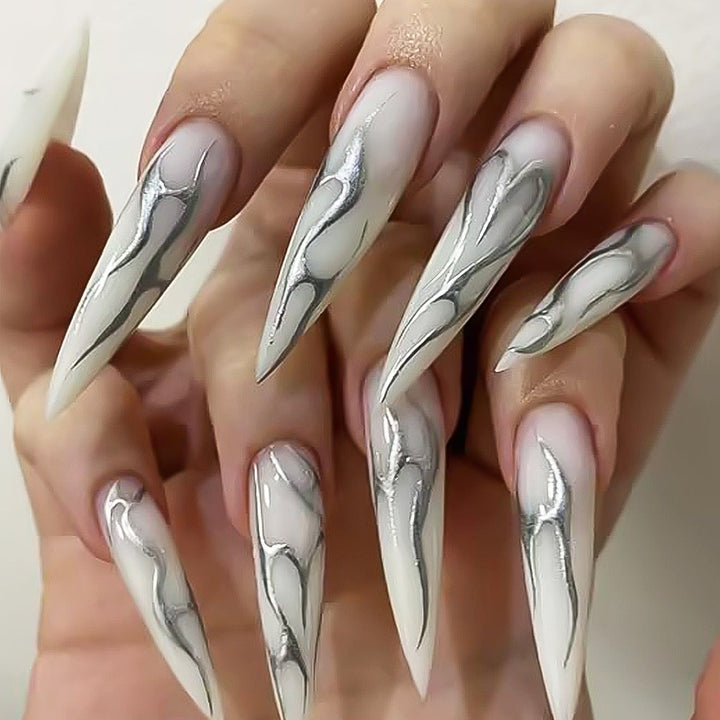 Press-On Stiletto Nails — Salon-Quality Artistic Designs
