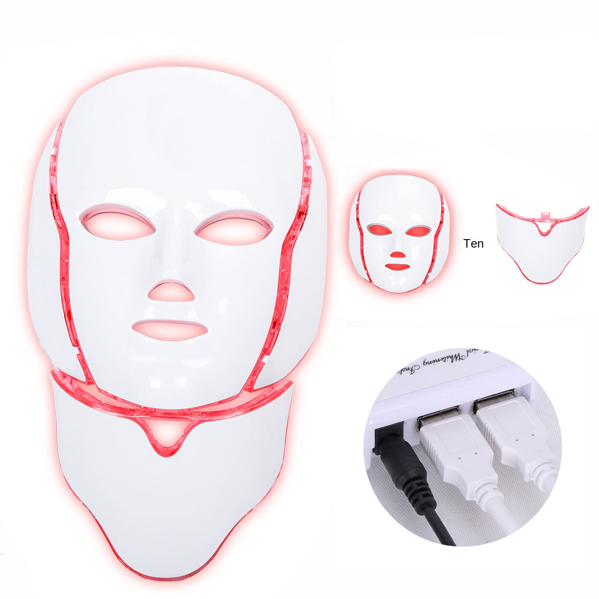 LED Beauty Mask — 7‑Color Photon Rejuvenation for Face & Neck