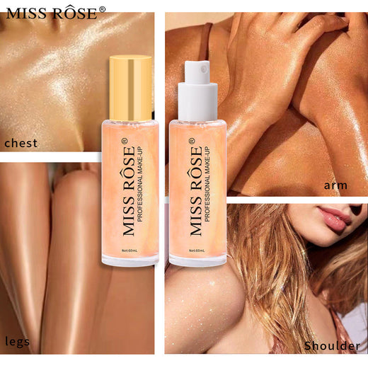Liquid Body Glitter Spray for Radiant Pearlescent Glow