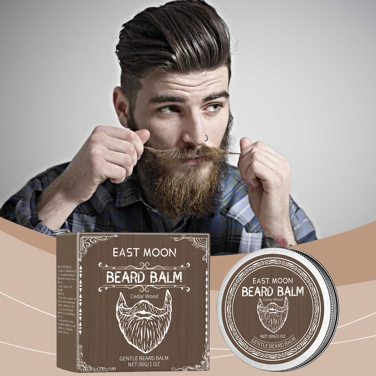 Cedar Wood Beard Balm — Nourishes and Strengthens Your Beard