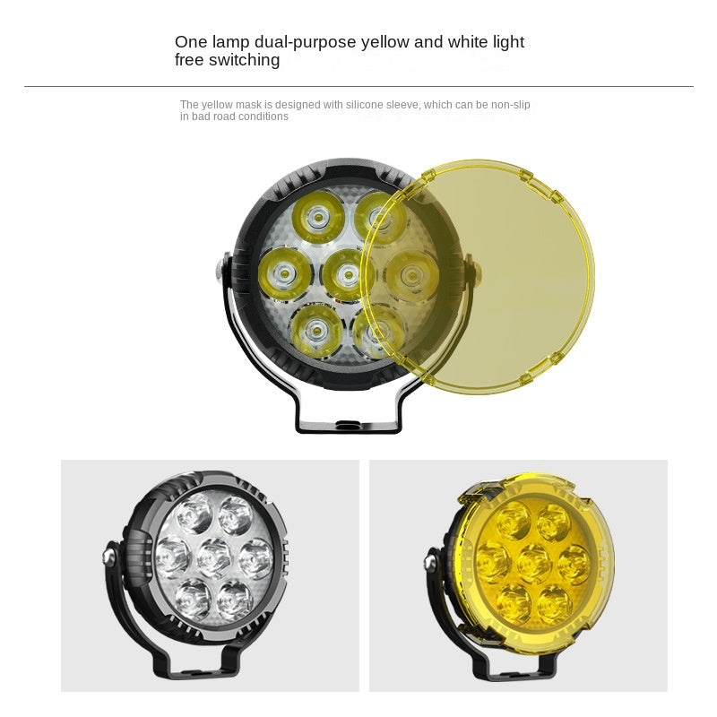 LED Car Spotlights — Dual‑Color Waterproof Off‑Road Lighting