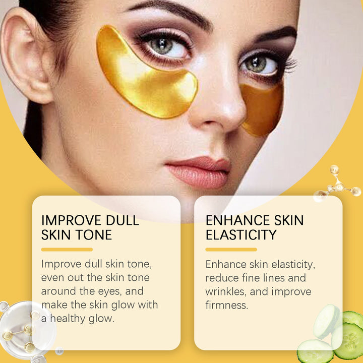 24K Gold Eye Mask — Firmer, Brighter Eyes with Collagen