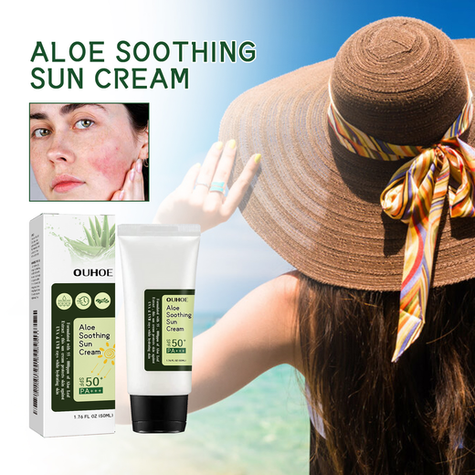 OUHOE Aloe Vera Protective Cream, Hydrating Fresh Isolating