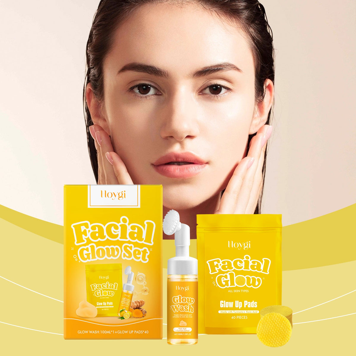 Turmeric Facial Cleansing Set for Fresh, Glowing Skin