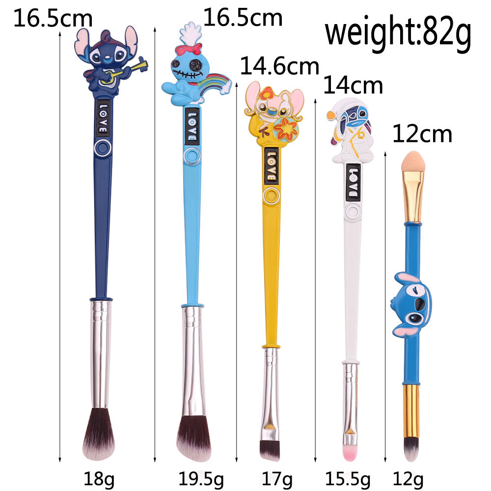 Stitch Makeup Brush Set for Soft, Easy Everyday Blending