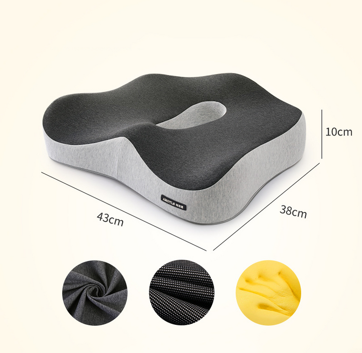 Memory Foam Car Seat Cushion — Eliminate Tailbone & Back Pain