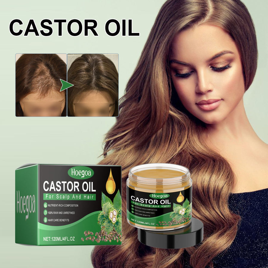 Castor Oil Hair Treatment for Dry, Damaged Hair Care