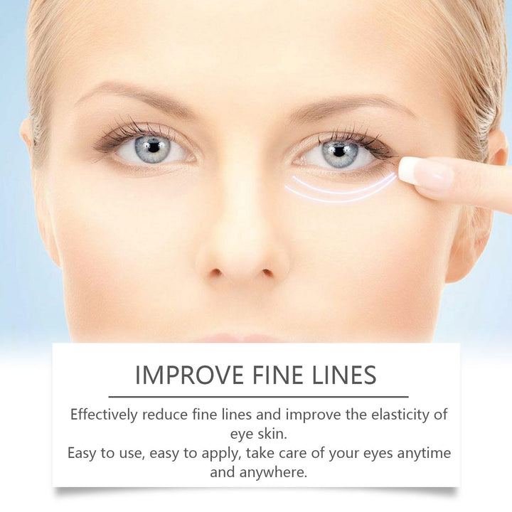 Eye Cream with Rolling Ball Massager — Peptide & Hyaluronic