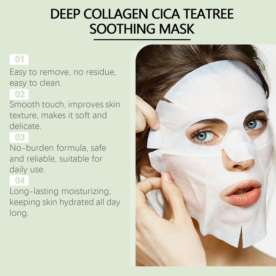 Collagen Tea Tree Mask Set — Firmer, Calmer Skin in 15 Min