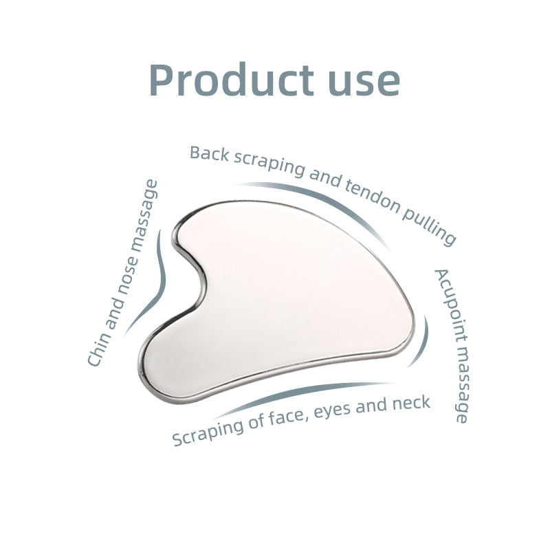 Stainless Steel Gua Sha Tool — Full Body Lymphatic Drainage