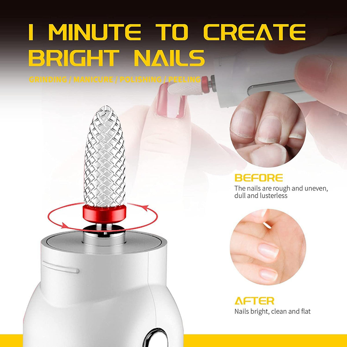 Electric Nail Polisher — Salon‑Quality Manicure in 1 Minute