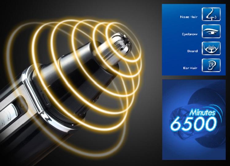 4‑in‑1 Rechargeable Nose Hair Trimmer — Precise Ear