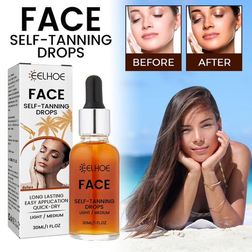 Face Self-Tanning Drops for Natural Streak-Free Golden Glow