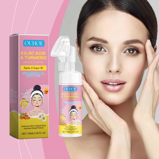 Kojic Acid Turmeric Mousse Cleanser for Bright Skin