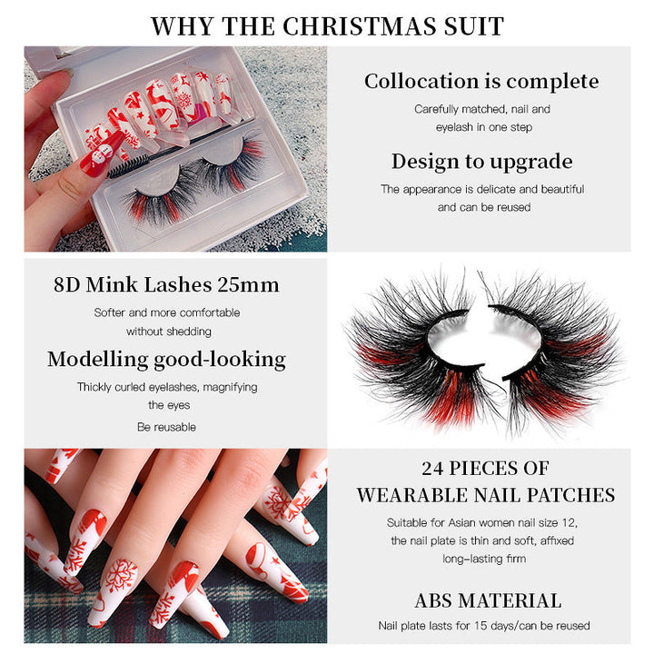 Christmas Nail and Lash Kit for Effortless Festive Glam