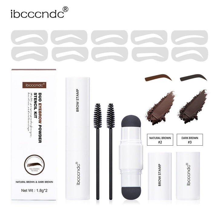 Eyebrow Powder Stencil Kit for Fuller, Defined Brows