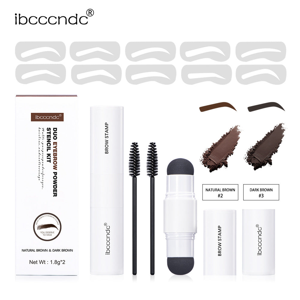 Eyebrow Powder Stencil Kit for Fuller, Defined Brows