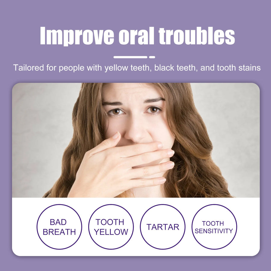 Purple Whitening Toothpaste — Neutralizes Yellow & Restores