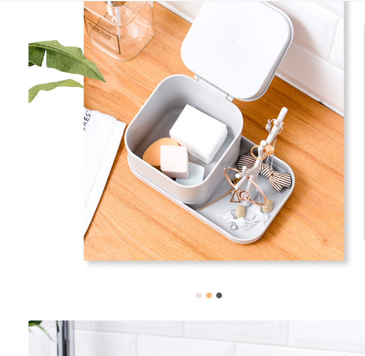 Makeup Organizer Storage Box – All-in-One Vanity Declutterer